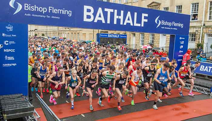 Marathon runners at Bath Half